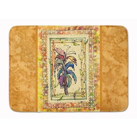 Carolines Treasures Palm Tree Machine Washable Memory Foam Mat 8615RUG